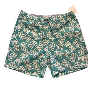 Mens NWT Psyco Bunny Swim Sz M